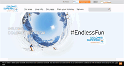 Desktop Screenshot of dolomitisuperski.com